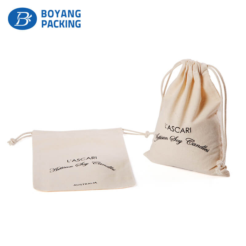 Simple and practical design custom cotton dust pouch manufacturer