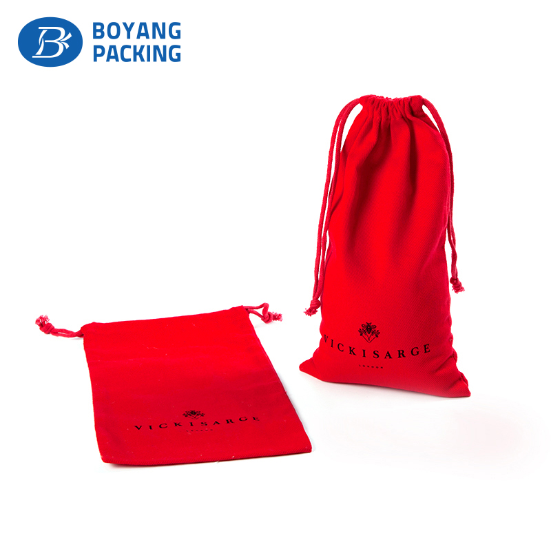 Festival and traditional red custom velvet bag