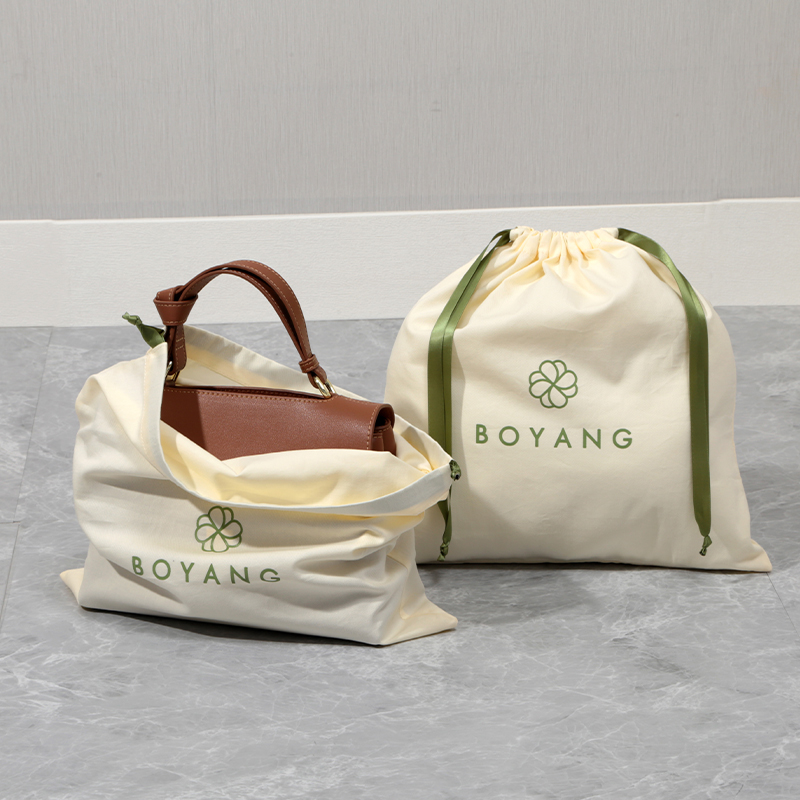 Wholesale Factory Custom logo Drawstring Luxury Dust Women Cotton Bag For Shopping Handbag Dust Bags
