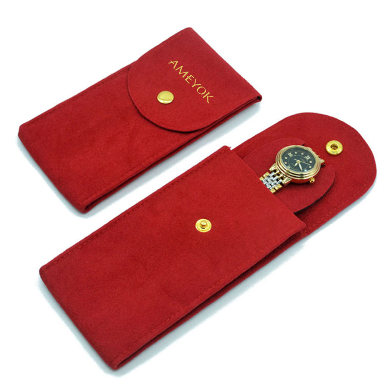 Best quality custom travel portable packing gift velvet pouch watch bag