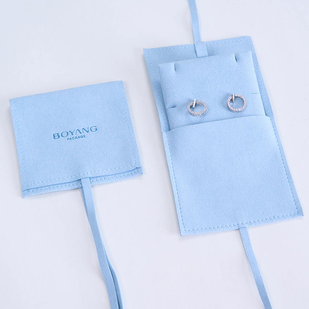 custom microfiber envelop jewelry pouches