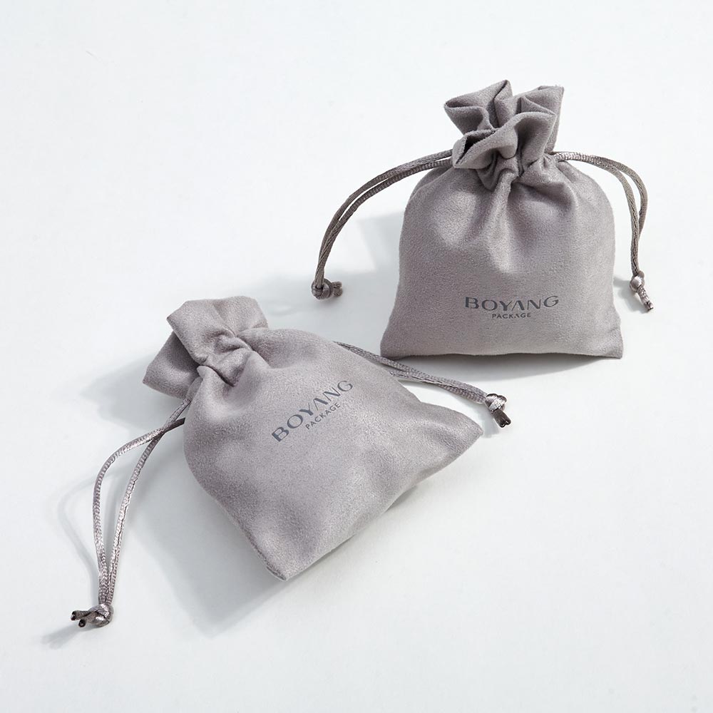 Custom suede jewelry bag