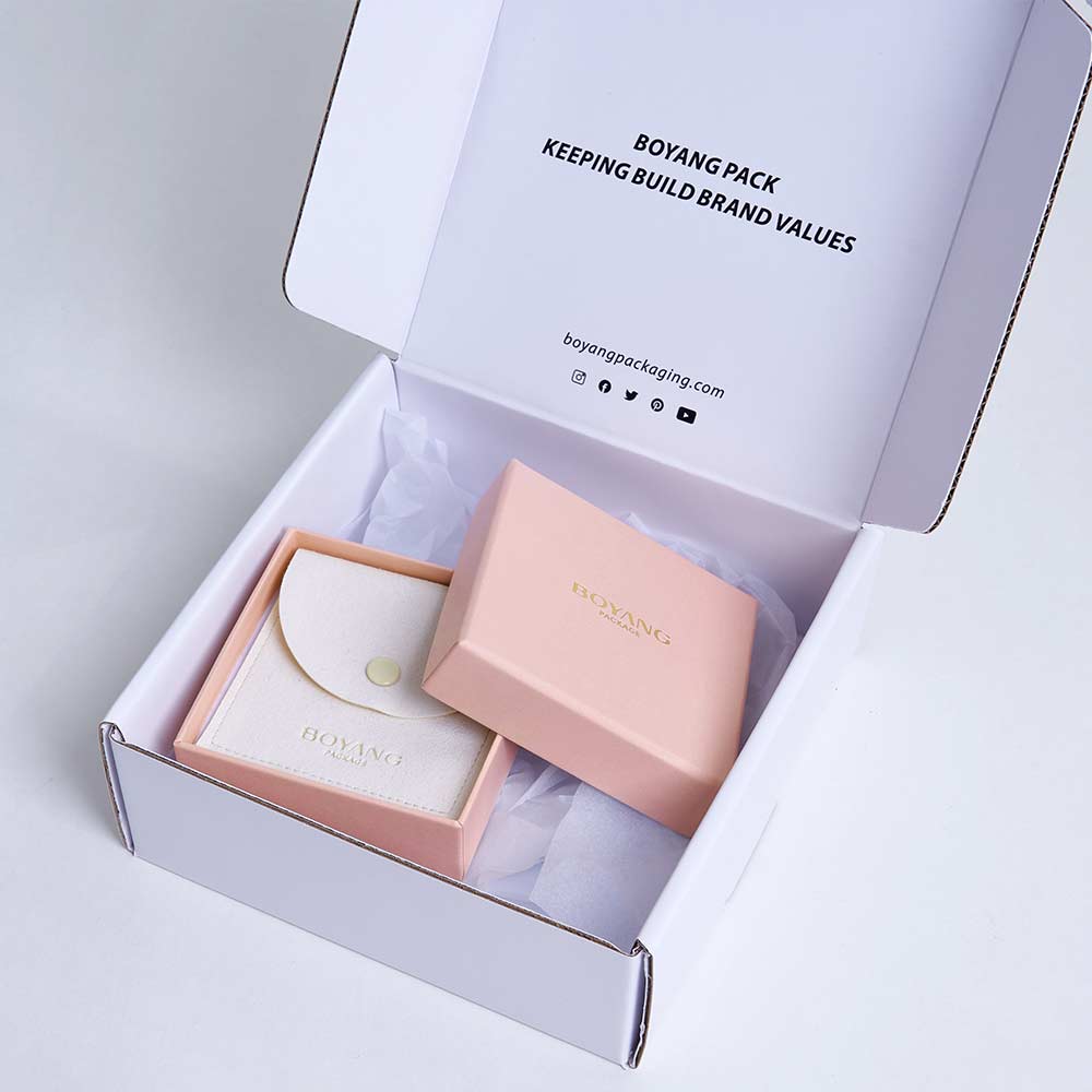 Custom paper package jewellery box