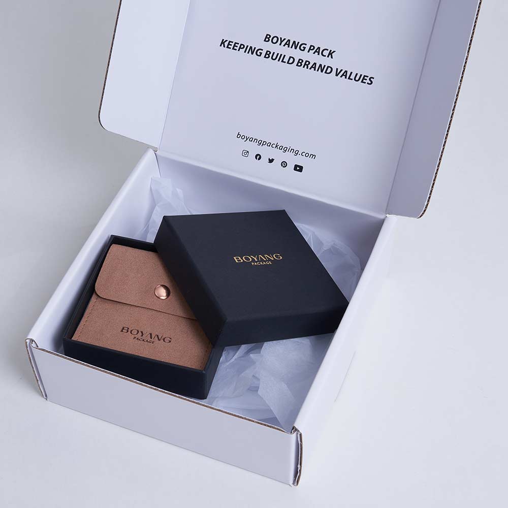 Custom rigid paper jewelry packaging box