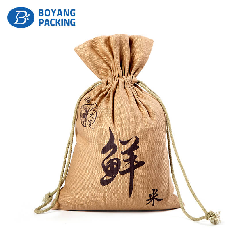 Delicacy and beauty jute rice packaging bags factory