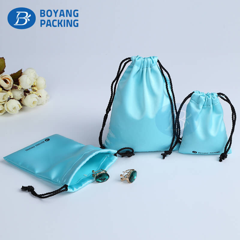 Jewelry bags wholesale drawstring, custom drawstring pouch.