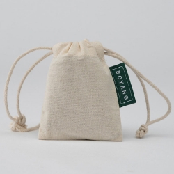 Personalised Recycle Custom Logo Cotton Canvas Fabric Drawstring Dust Bag