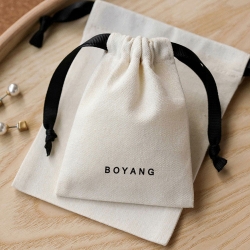 Valentine's Day wedding gift packaging pouch drawstring small cotton bag