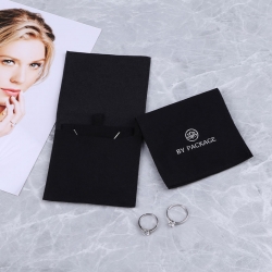 Wedding Gift Custom Logo Microfiber Jewellery Packaging Envelopes Bag for Custom Jewelry Pouch
