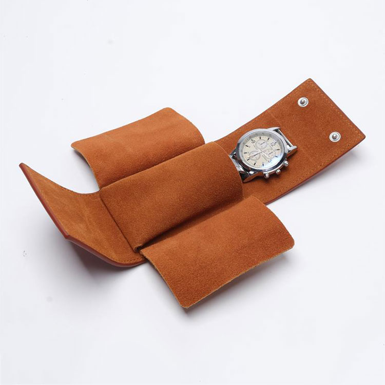 custom leather watch bag