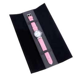Exquisite Custom Logo Storage Packaging Gift Luxury Leather Strap Band Travel Watch Pouch