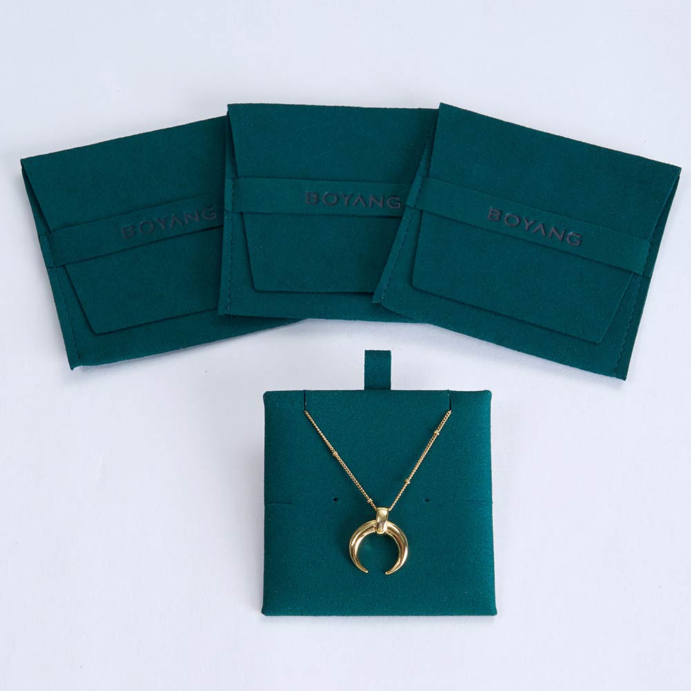 custom jewelry envelope microfiber pouch