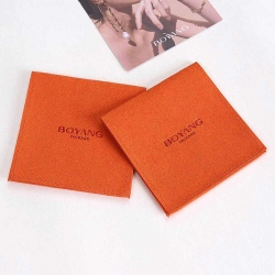 Jewellery packaging custom envelope microfiber suede jewelry pouch bag with insert pad