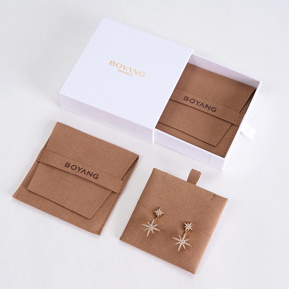 Custom microfiber jewelry pouch wholesale