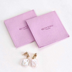 China factory custom brand logo microfiber jewelry bag luxury jewellery packaging envelop pouches
