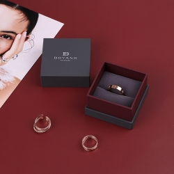 Good china supplier custom black decorative engagement ring boxes