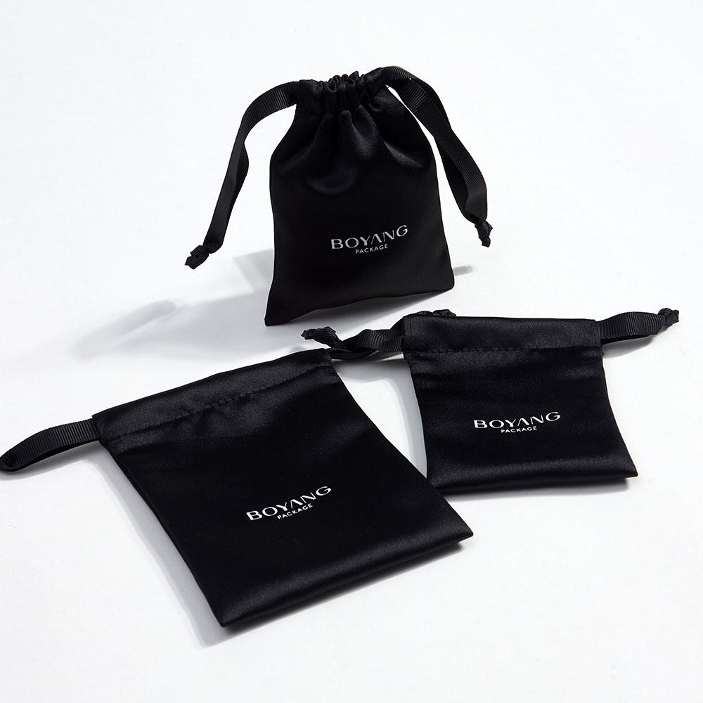 Custom satin small jewellery packaging bag