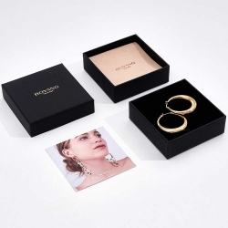 Custom logo rigid paper jewelry packaging box package jewellery boxes