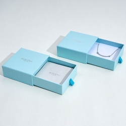 Luxury wholesale slid jewelry packaging box and bag custom logo