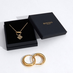 Custom Logo Jewellery Packaging Earring Necklace Bracelet Luxury Cardboard Jewelry Box